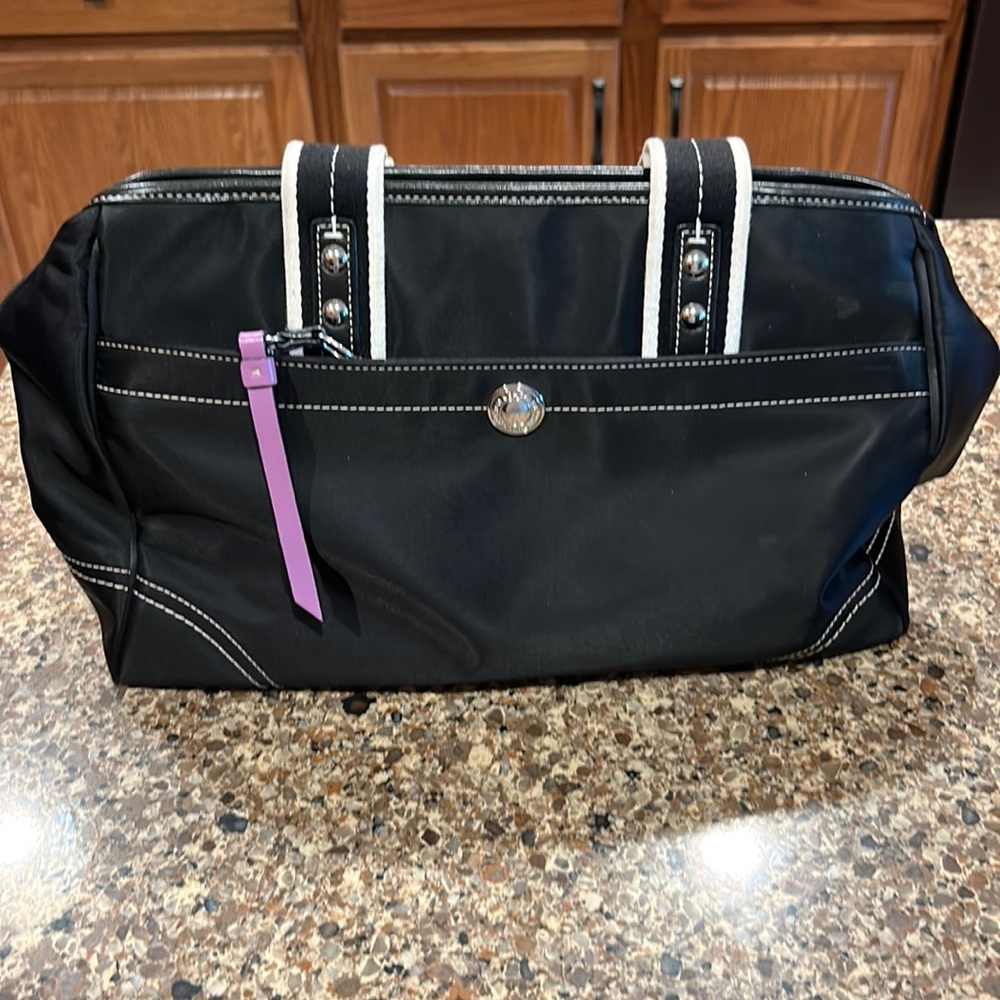 Coach black nylon purse